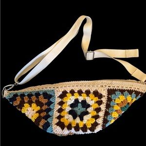 Handmade crochet crossbody bag